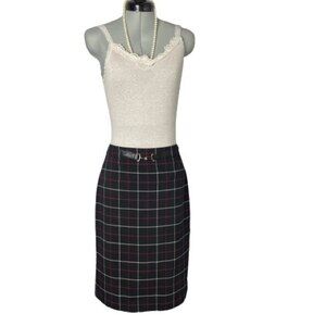 Vintage Ann Taylor Plaid Skirt Size 2